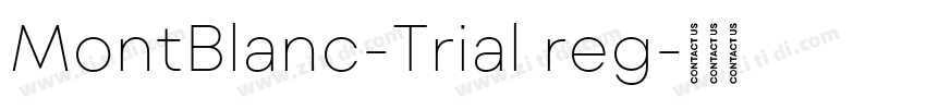 MontBlanc-Trial reg字体转换